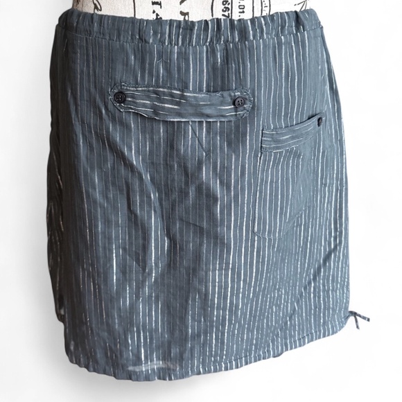 Crossley Metallic Stripe Cotton Mini Skirt – Size S - Picture 4 of 7